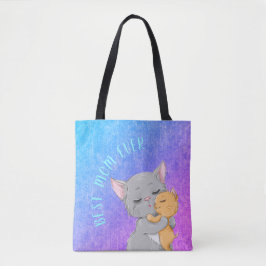 Beste moeder ooit, schattige katten, schitterende  tote bag