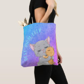 Beste moeder ooit, schattige katten, schitterende tote bag (Dichtbij)