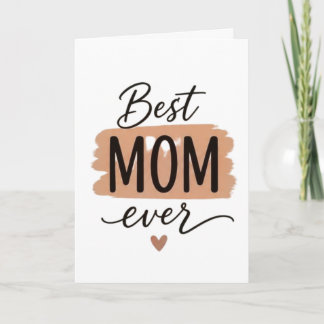 Beste Moeder Ooit Schattige Minimalistische Typogr Kaart