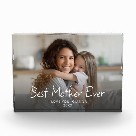 Beste moeder ooit Schattige Modern Fotoblokken (Voorkant)