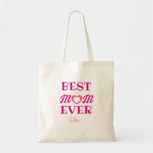 Beste moeder ooit Schattige Pink Heart Moederdag G Tote Bag (Voorkant)
