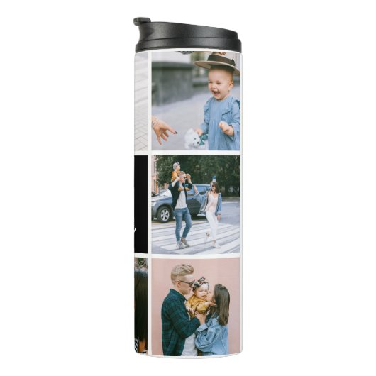 Beste Moeder ooit Schattige Script Fotocollage Thermosbeker (Geroteerd rechts)