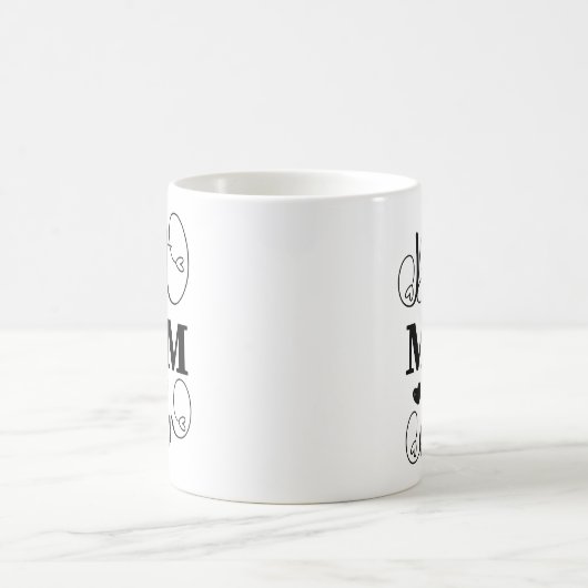 Beste Moeder ooit Schattige Typografie Script Moed Koffiemok (Center)