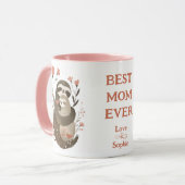 Beste moeder ooit Schattigee luiaards Moederdag na Mok (Voorkant links)