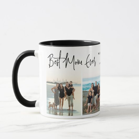 Beste moeder ooit Script 4x foto Mok (Links)
