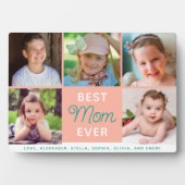 Beste moeder ooit script 5 foto's familie fotoplaat (voorkant)