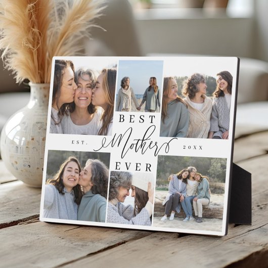 Beste moeder ooit script fotocollage Keepsake Fotoplaat