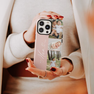 Beste moeder ooit script Moederdag 3 fotocollage Case-Mate iPhone Case