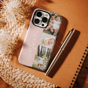 Beste moeder ooit script Moederdag 3 fotocollage Case-Mate iPhone Case