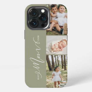 Beste Moeder Ooit Script Moederdag 3 Fotosamenstel iPhone 13 Pro Hoesje