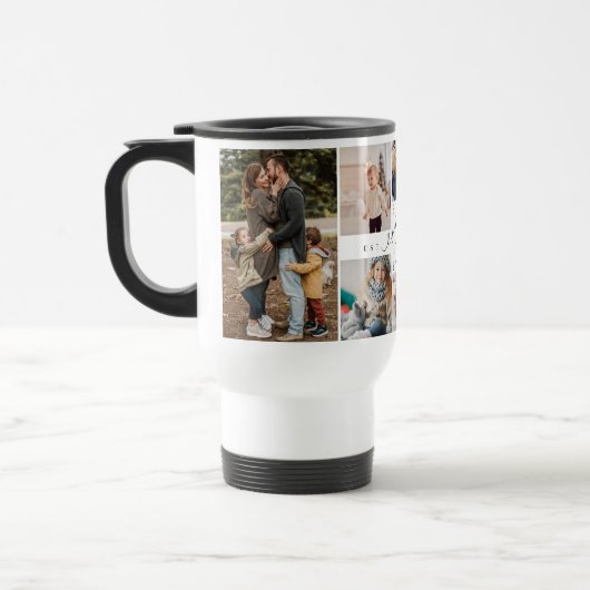 Beste moeder ooit script Moederdag 8 fotocollage Reisbeker (Links)