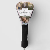 Beste Moeder ooit Script Moederdag Fotocollage Golfheadcover (Voorkant)