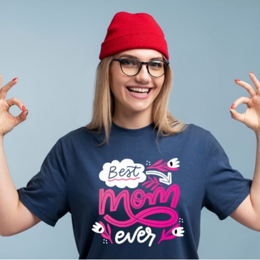 Beste moeder ooit Script T-shirt