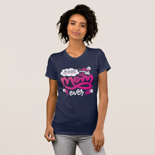 Beste moeder ooit Script T-shirt (Voorkant volledig)