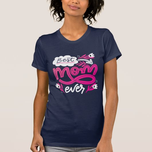 Beste moeder ooit Script T-shirt (Voorkant)