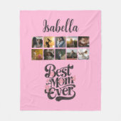 Beste Moeder ooit Script Trendy Moederdag Gifts Fleece Deken (Voorkant)