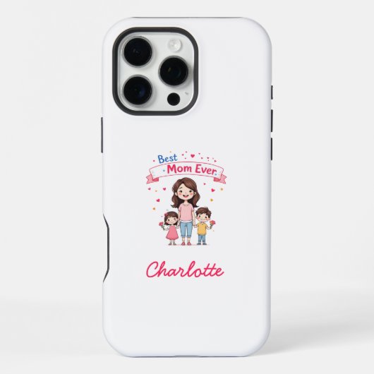 Beste moeder ooit | Sentimentele gepersonaliseerde iPhone Hoesje (Achterkant)