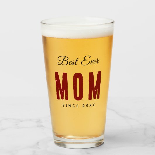 Beste Moeder Ooit Simpel Glas (Achterkant gevuld)