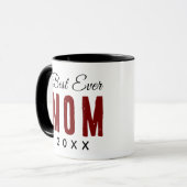 Beste moeder ooit sinds 20XX Modern eenvoudig prep Mok (Voorkant links)