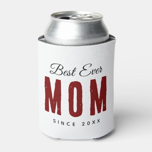 Beste moeder ooit sinds 20XX Modern Simple Preppy Blikjeskoeler (Blikje Voorkant)