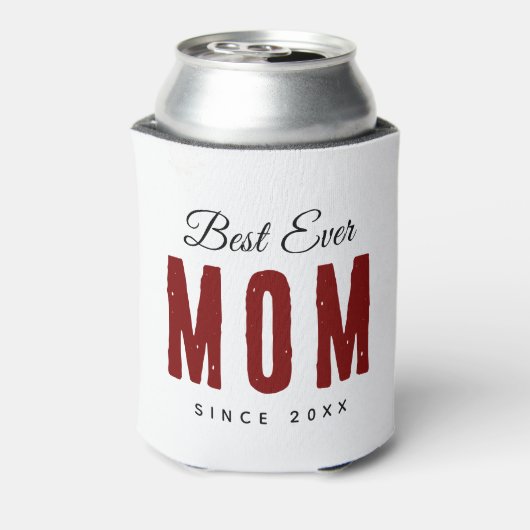 Beste moeder ooit sinds 20XX Modern Simple Preppy Blikjeskoeler (Blikje Achterkant)