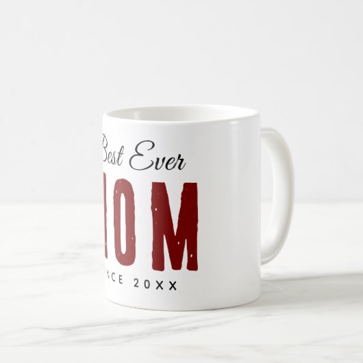 Beste moeder ooit sinds 20XX Modern Simple Preppy Koffiemok (Voorkant rechts)