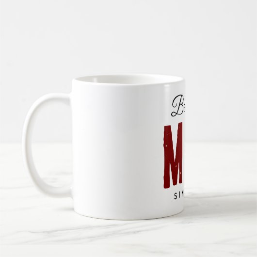 Beste moeder ooit sinds 20XX Modern Simple Preppy Koffiemok (Links)