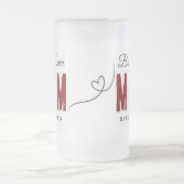 Beste moeder ooit sinds 20XX Modern Simple Preppy Matglas Bierpul (Center)