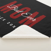 Beste moeder ooit sinds 20XX Modern Simple Preppy Sherpa Deken (3/4)