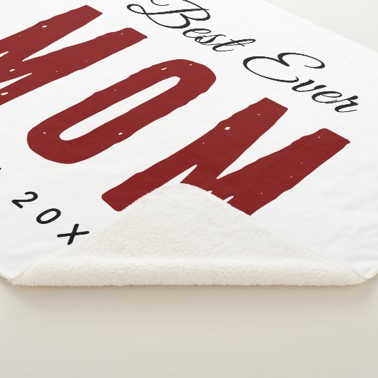 Beste moeder ooit sinds 20XX Modern Simple Preppy Sherpa Deken (3/4)