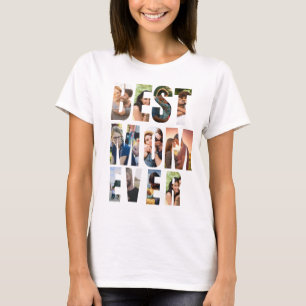 Beste Moeder Ooit Sjabloon voor Fotocollage T-shirt