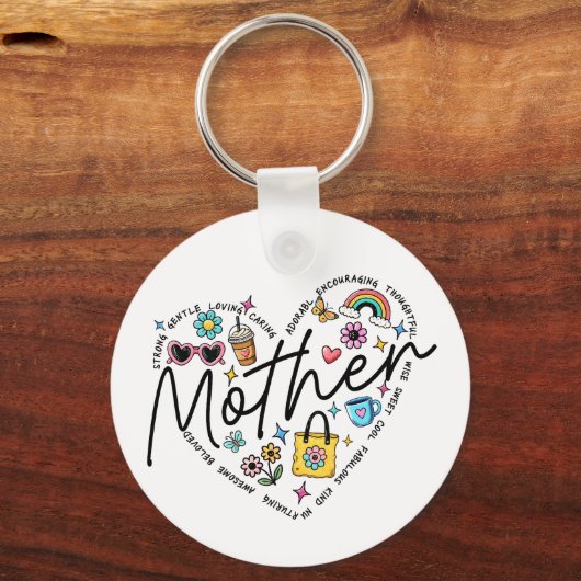 Beste moeder ooit sleutelhanger (Voorkant)