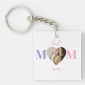 Beste moeder ooit Sleutelhanger - Custom Heart Pho (voorkant)