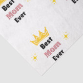 Beste moeder ooit sms'en met witte kroon tissuepapier (Detail)