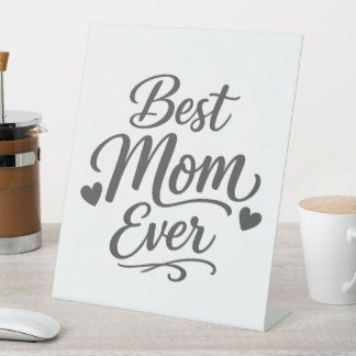 Beste Moeder Ooit Sokkel Bord Moederdag Cadeau Reclamebord Met Voetstuk
