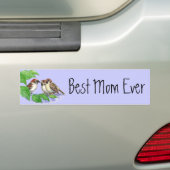 Beste moeder ooit Sparrow Family Bumpersticker (Op auto)