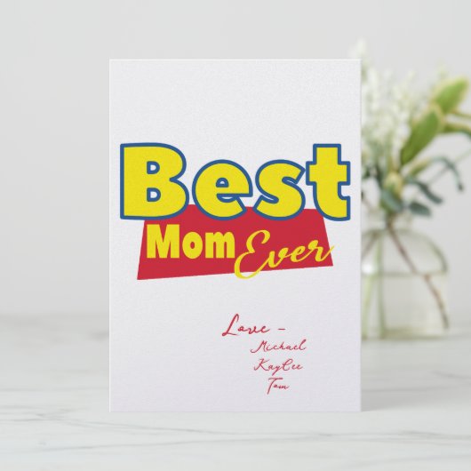 Beste moeder ooit Speelgoed verhaal fan club Kaart (Staand voorkant)
