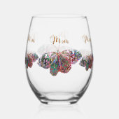 Beste Moeder ooit Stemless wijnglas Wijnglas Zonder Voet (Achterkant)