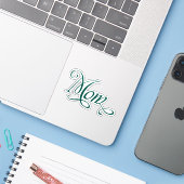 Beste MOEDER Ooit Sticker (Laptop met iPhone)