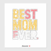 Beste moeder ooit sticker (Vel)