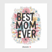Beste moeder ooit sticker (Vel)