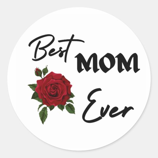 Beste Moeder ooit Stickers (Voorkant)