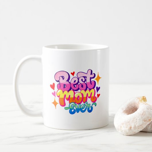 Beste moeder ooit (stijl 1) koffiemok (Met donut)