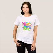 Beste moeder ooit (stijl 2) Tri-Blend shirt (Voorkant volledig)