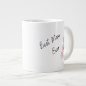 Beste moeder ooit stijlvolle bloemen Moederdag Grote Koffiekop (Voorkant rechts)