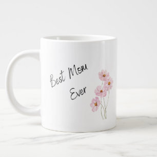 Beste Moeder Ooit Stijlvolle Bloemen Moederdag Grote Koffiekop