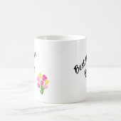 Beste moeder ooit stijlvolle bloemen Moederdag Koffiemok (Center)