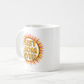 "Beste moeder ooit Sunburst Design - Perfect Gift Koffiemok (Voorkant links)