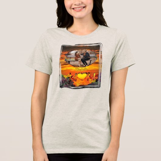 Beste moeder ooit Sunset Marina 2584 Tri-Blend Shirt (Voorkant)