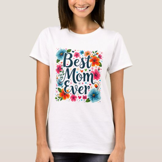 Beste moeder ooit t-shirt (Voorkant)